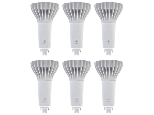 (6 bulbs) GE 39277 LED 4-Pin CFL replacement, 3000K Warm White, 18.5 watt, 1850 lumens LED lightbulb